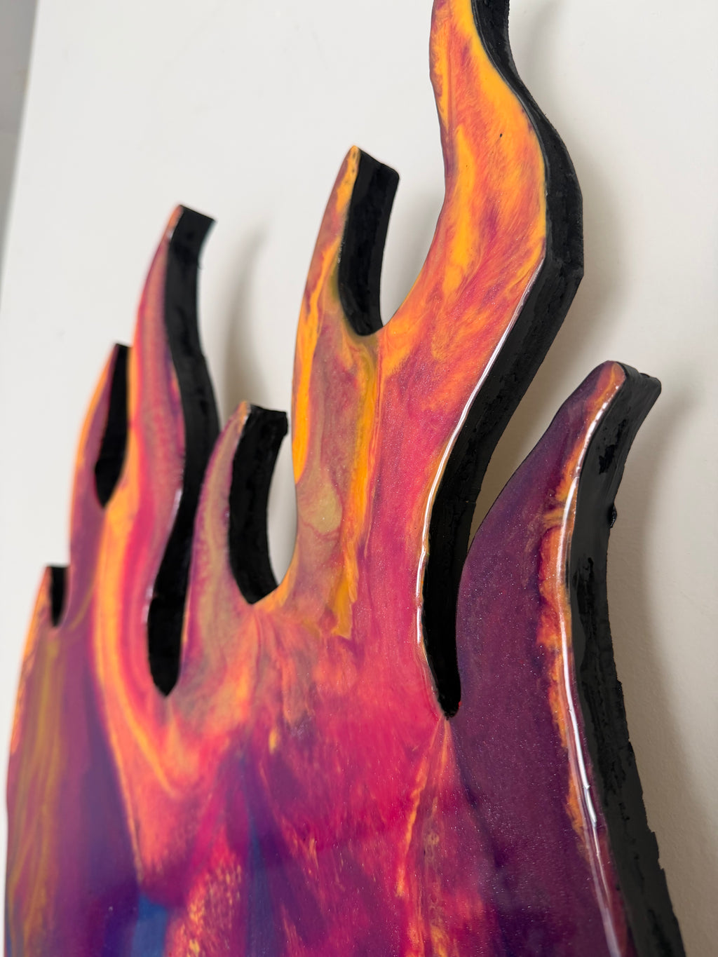 Heart on Fire ❤️‍🔥 | Original Resin Wall Sculpture