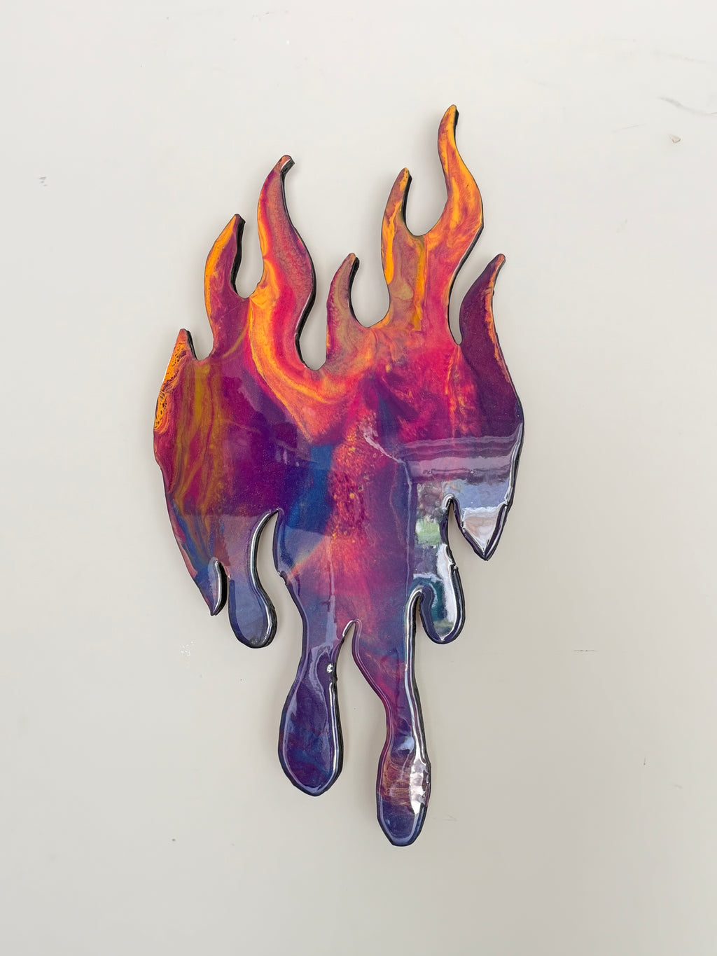 Heart on Fire ❤️‍🔥 | Original Resin Wall Sculpture
