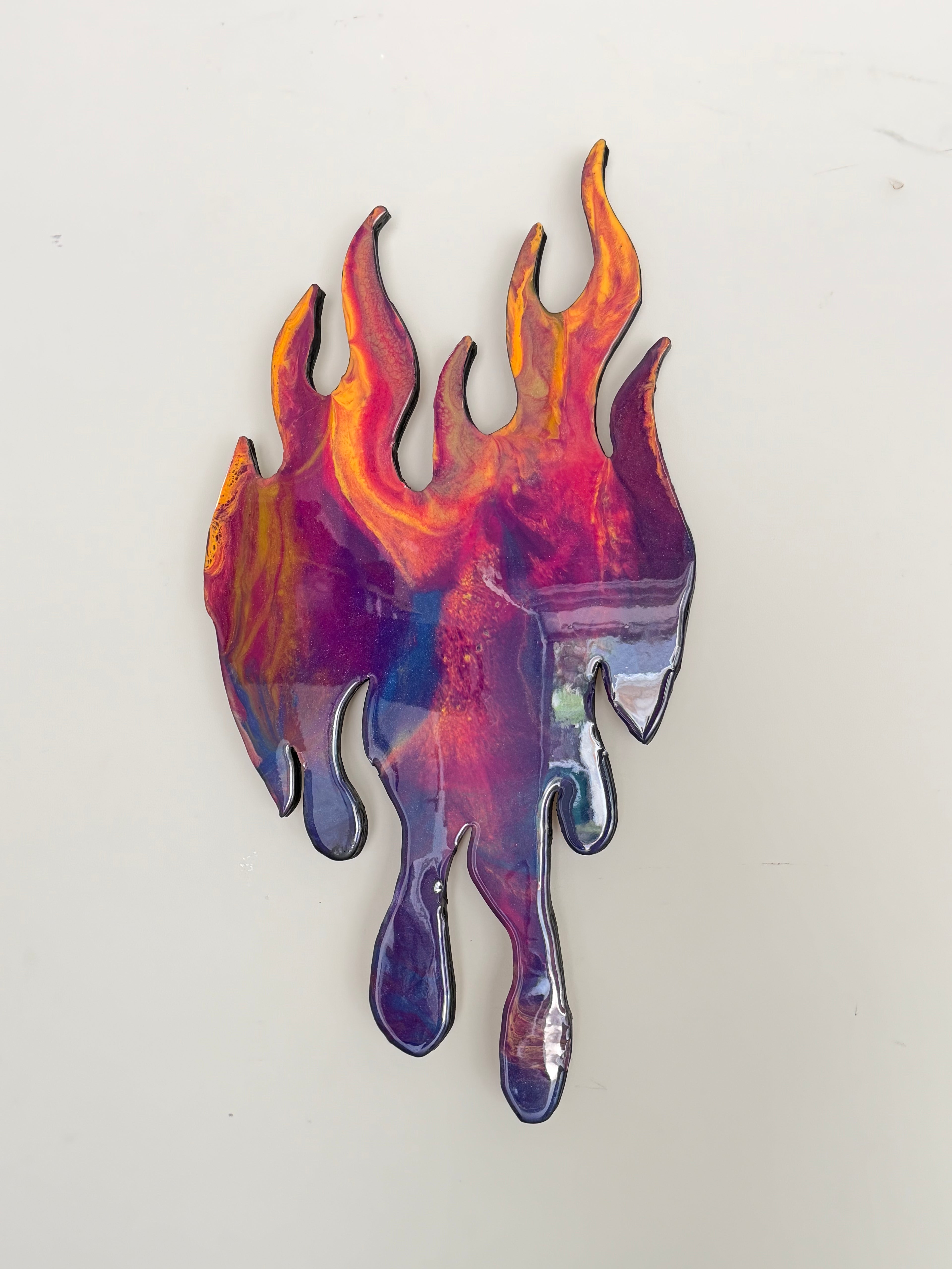 Heart on Fire ❤️‍🔥 | Original Resin Wall Sculpture