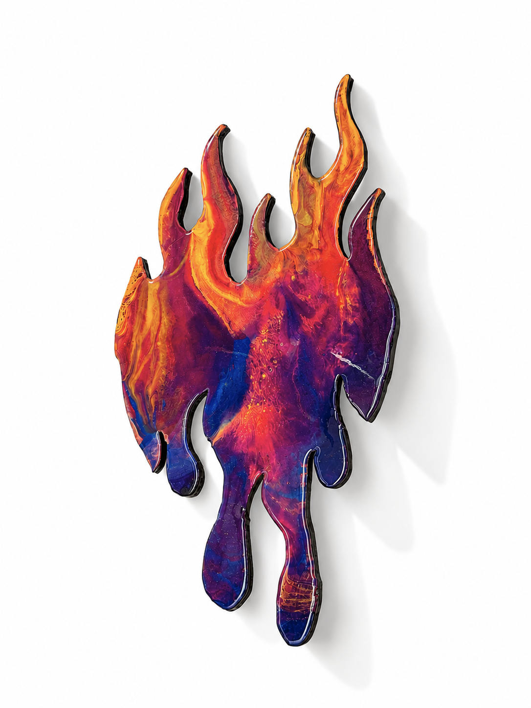 Heart on Fire ❤️‍🔥 | Original Resin Wall Sculpture