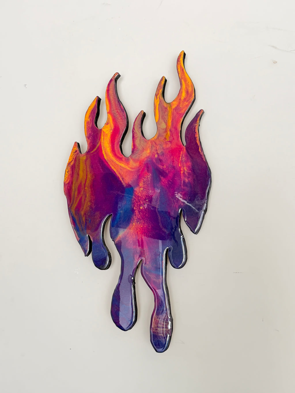 Heart on Fire ❤️‍🔥 | Original Resin Wall Sculpture
