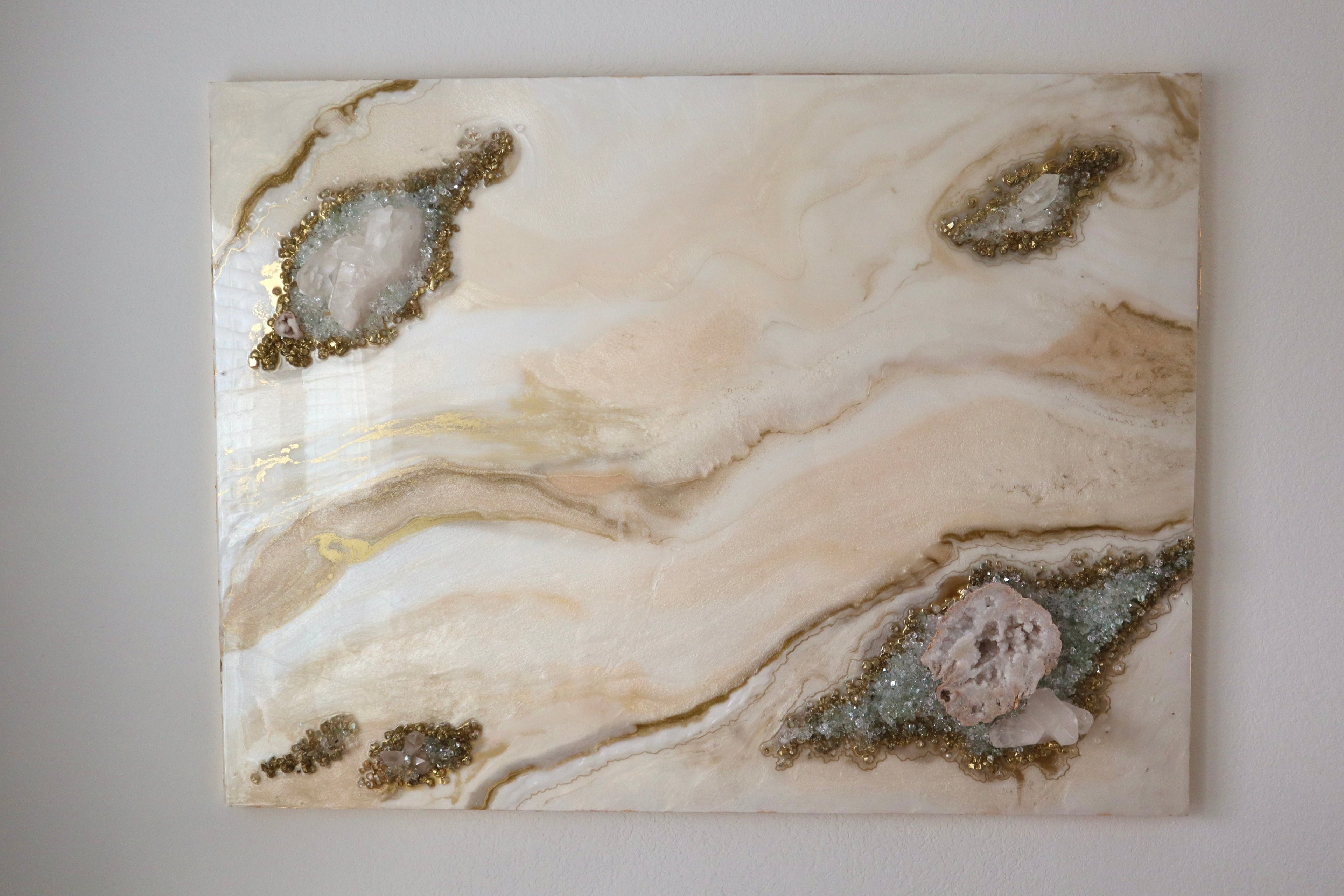 Melody - Large Crystal Resin Wall Art (36x48inches)