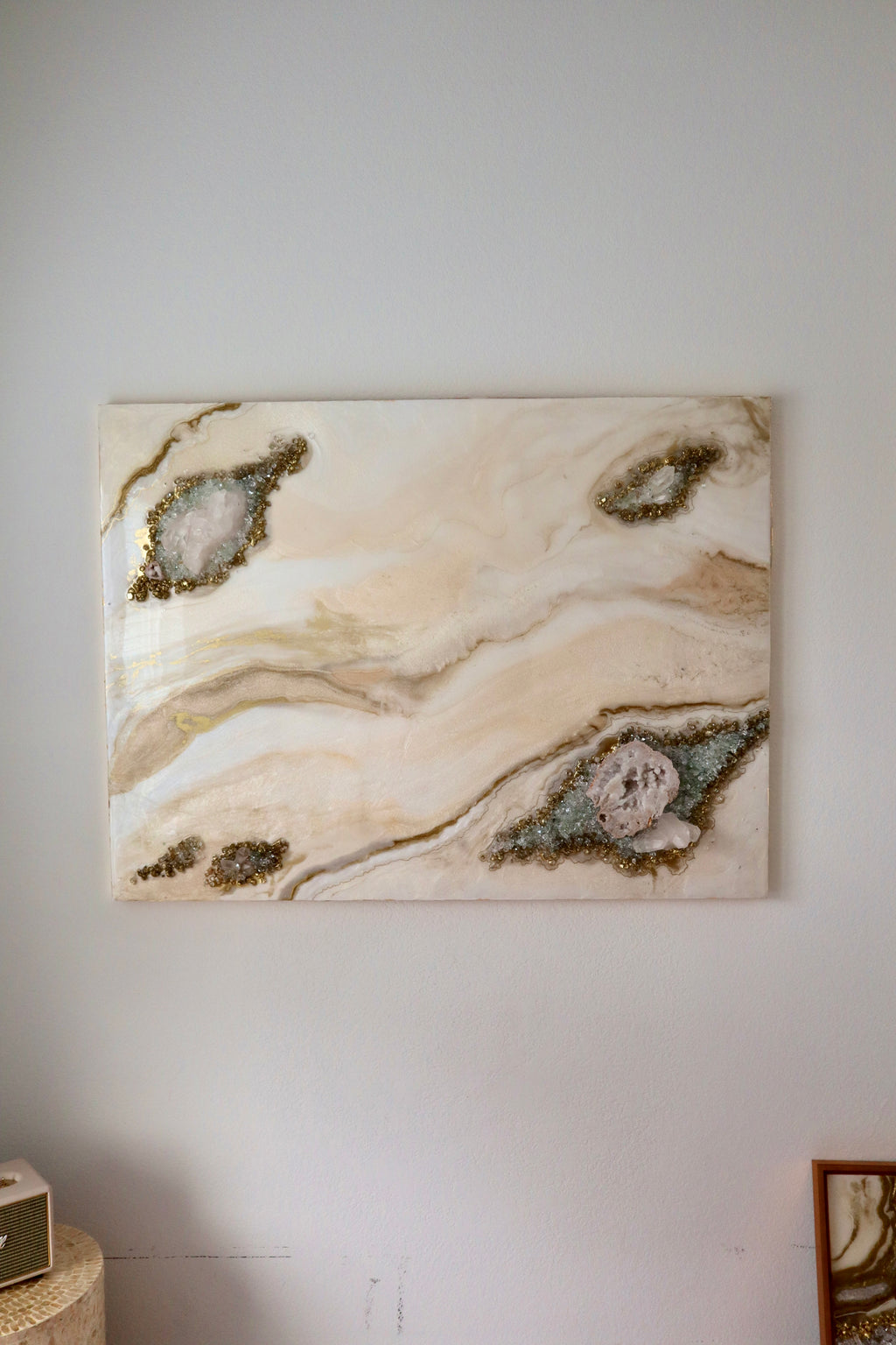 Melody - Large Crystal Resin Wall Art (36x48inches)