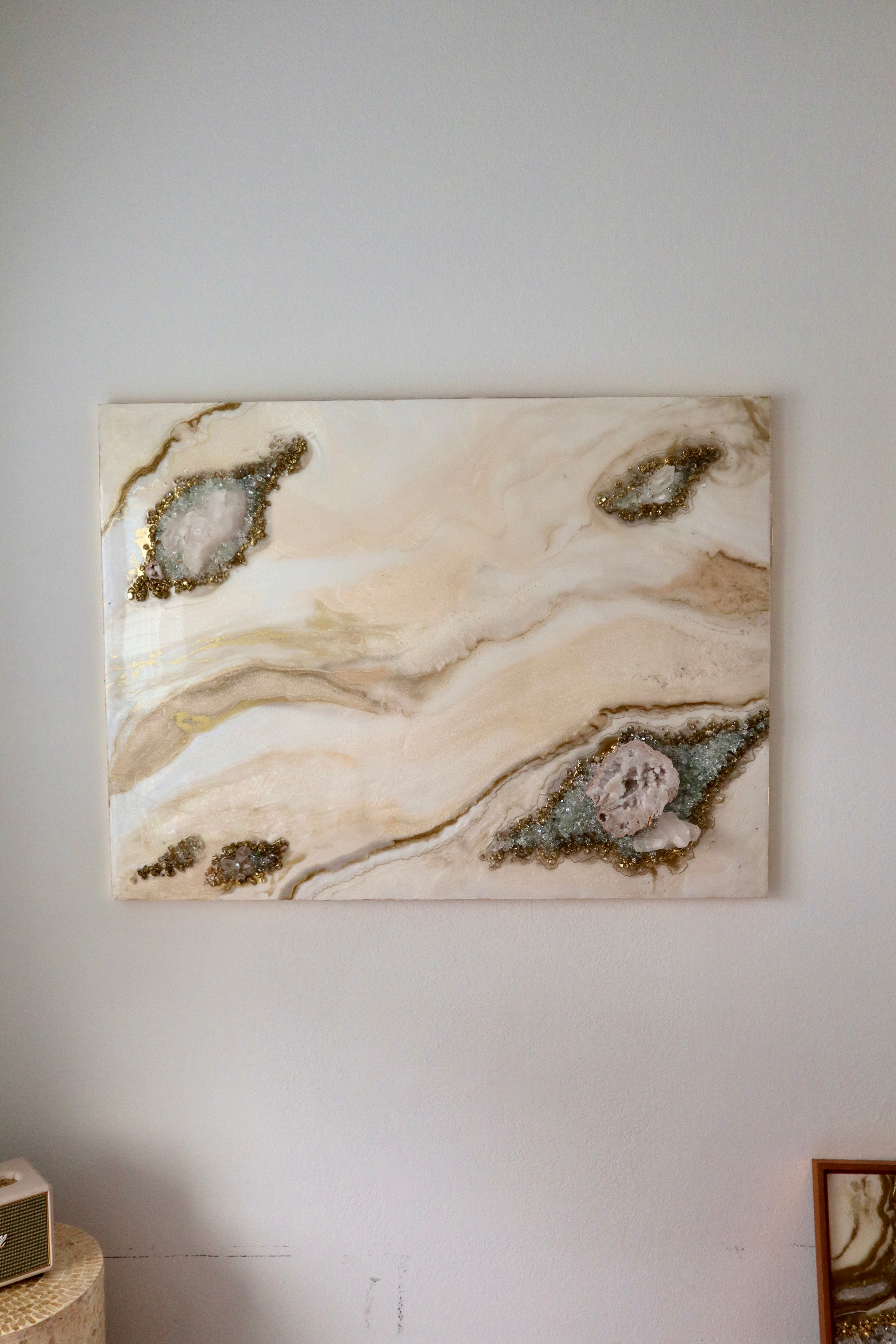 Melody - Large Crystal Resin Wall Art (36x48inches)