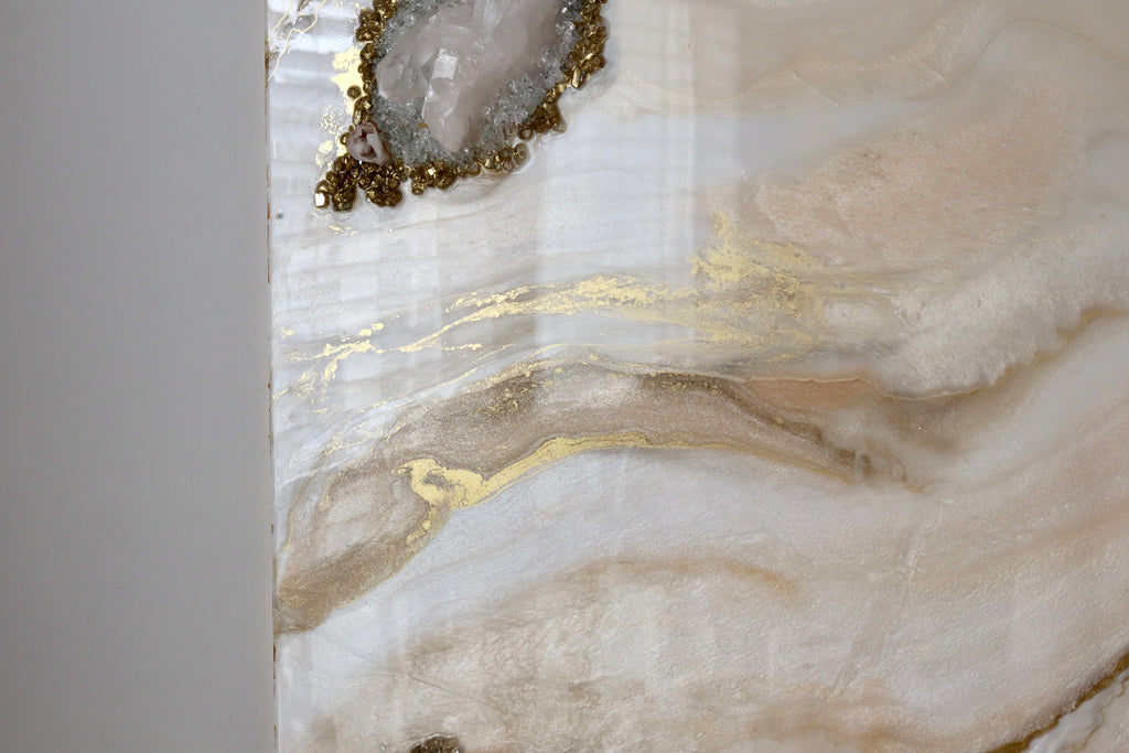 Melody - Large Crystal Resin Wall Art (36x48inches)