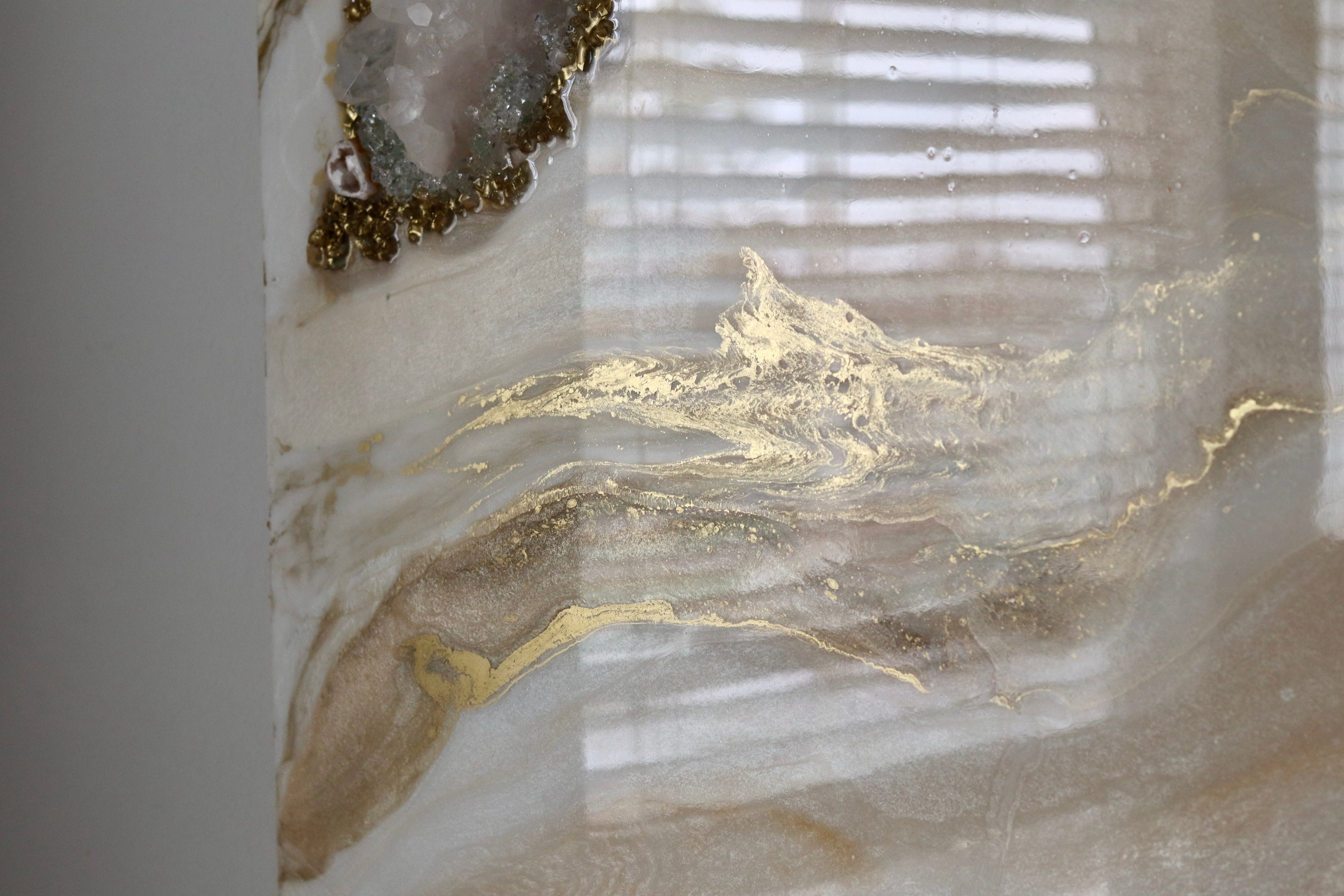 Melody - Large Crystal Resin Wall Art (36x48inches)