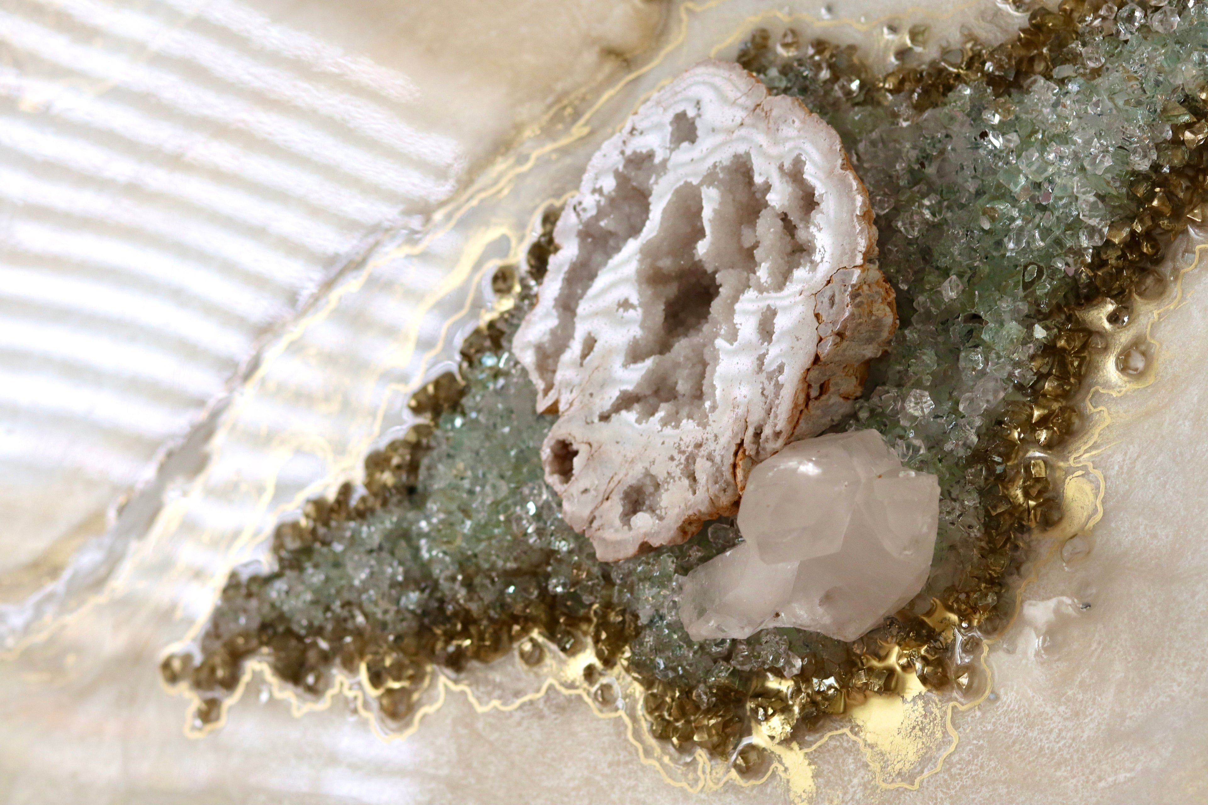 Melody - Large Crystal Resin Wall Art (36x48inches)