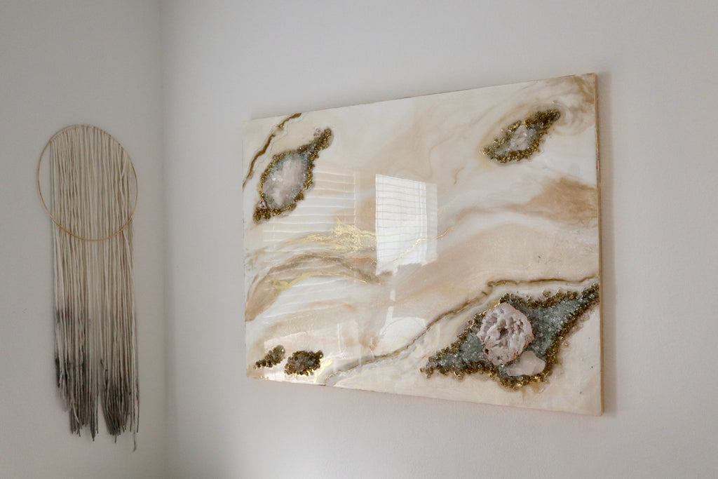 Melody - Large Crystal Resin Wall Art (36x48inches)