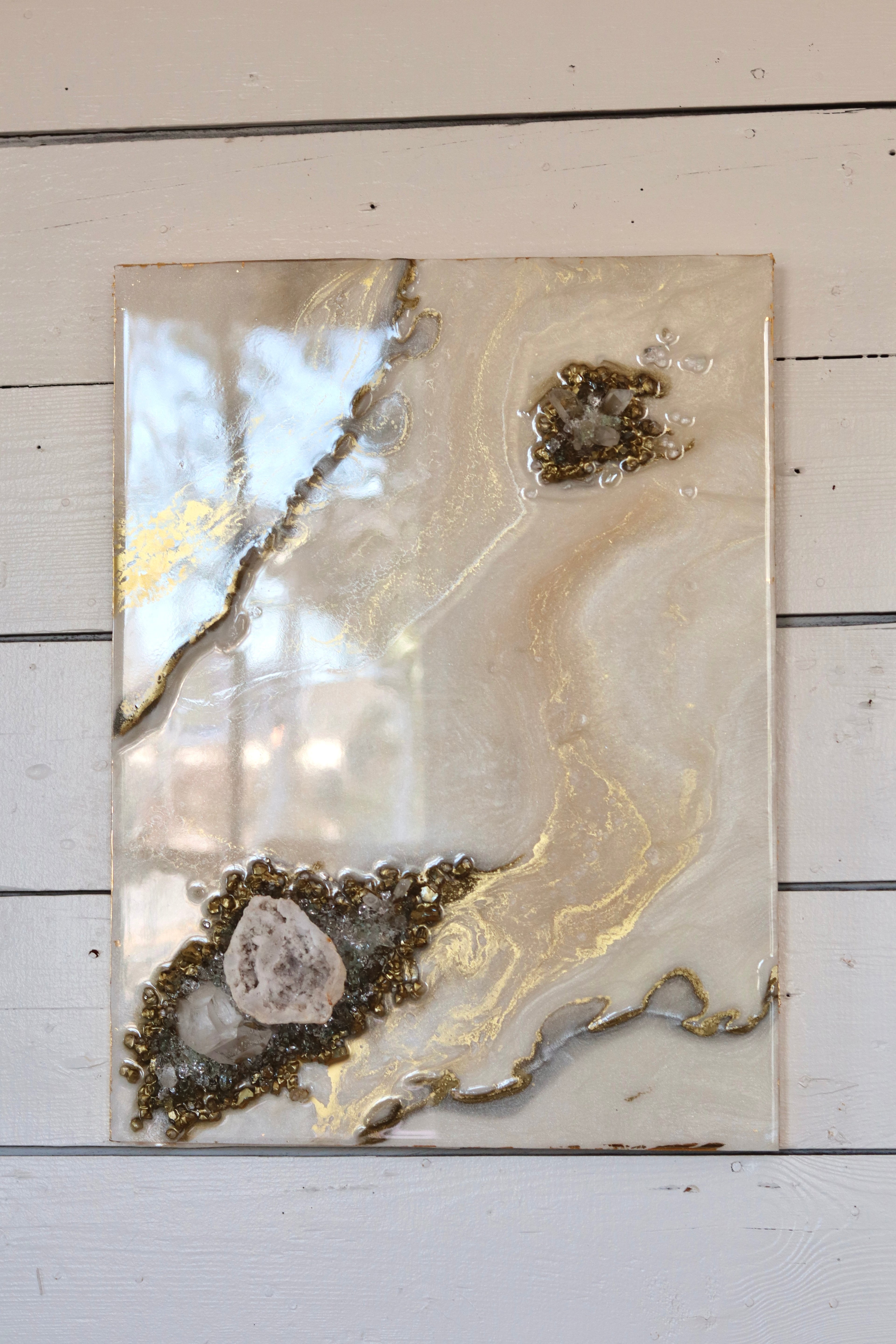 Aurora | Handcrafted Crystal Resin Wall Art
