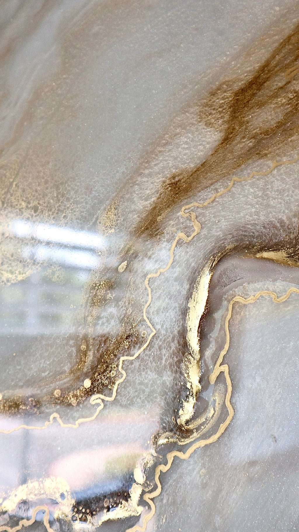 Helios (ήλιος) | 24" Gold Geode Crystal Resin Wall Art