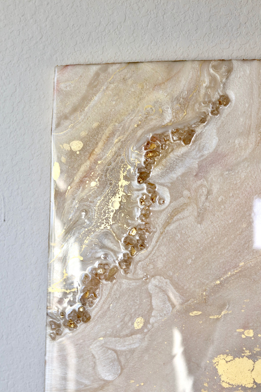 Asteria | 24" x 36" Luxury Crystal & Geode Resin Wall Art