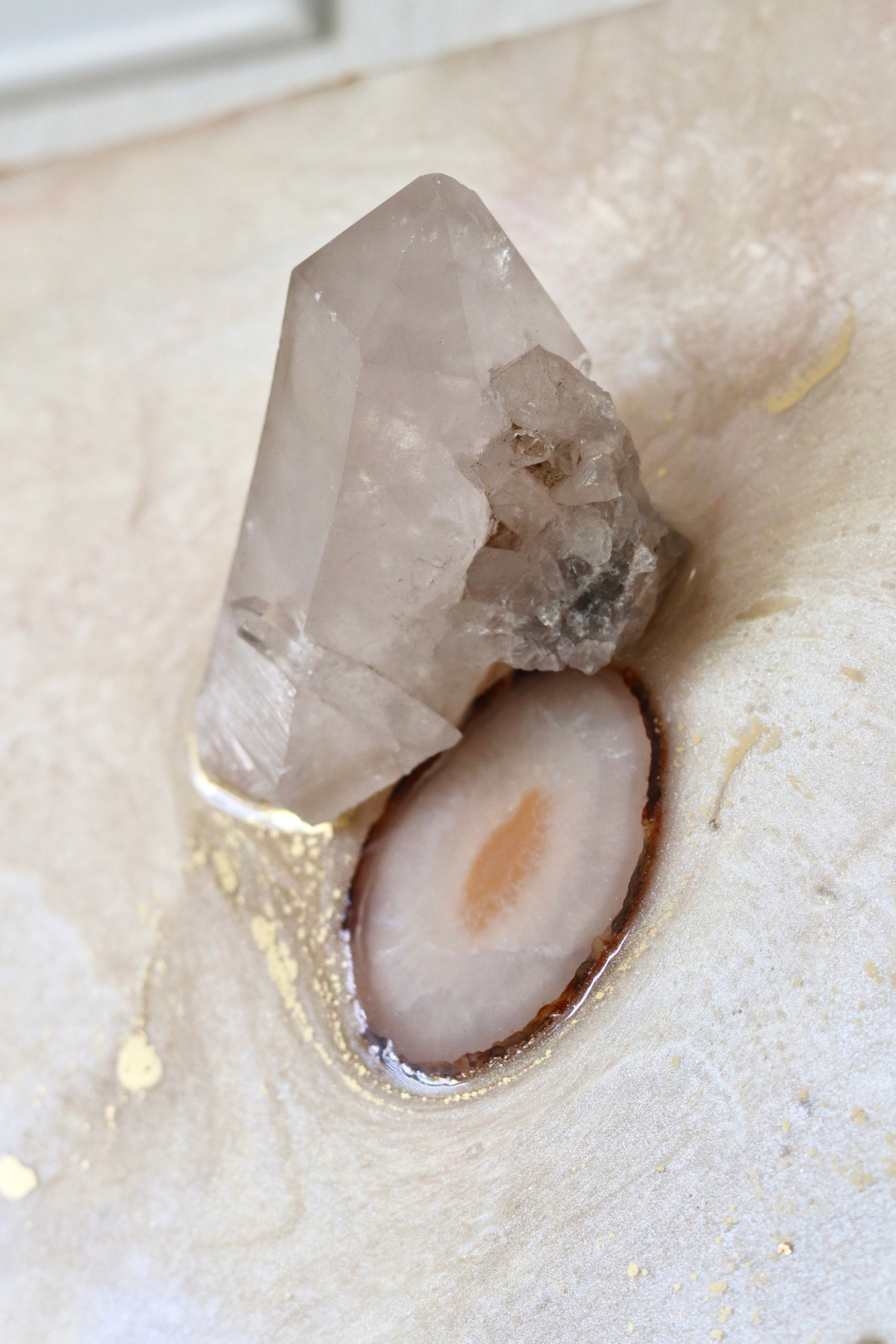 Asteria | 24" x 36" Luxury Crystal & Geode Resin Wall Art