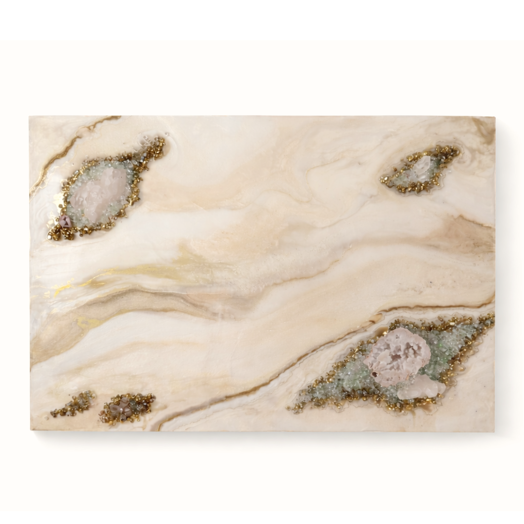 Melody - Large Crystal Resin Wall Art (36x48inches)