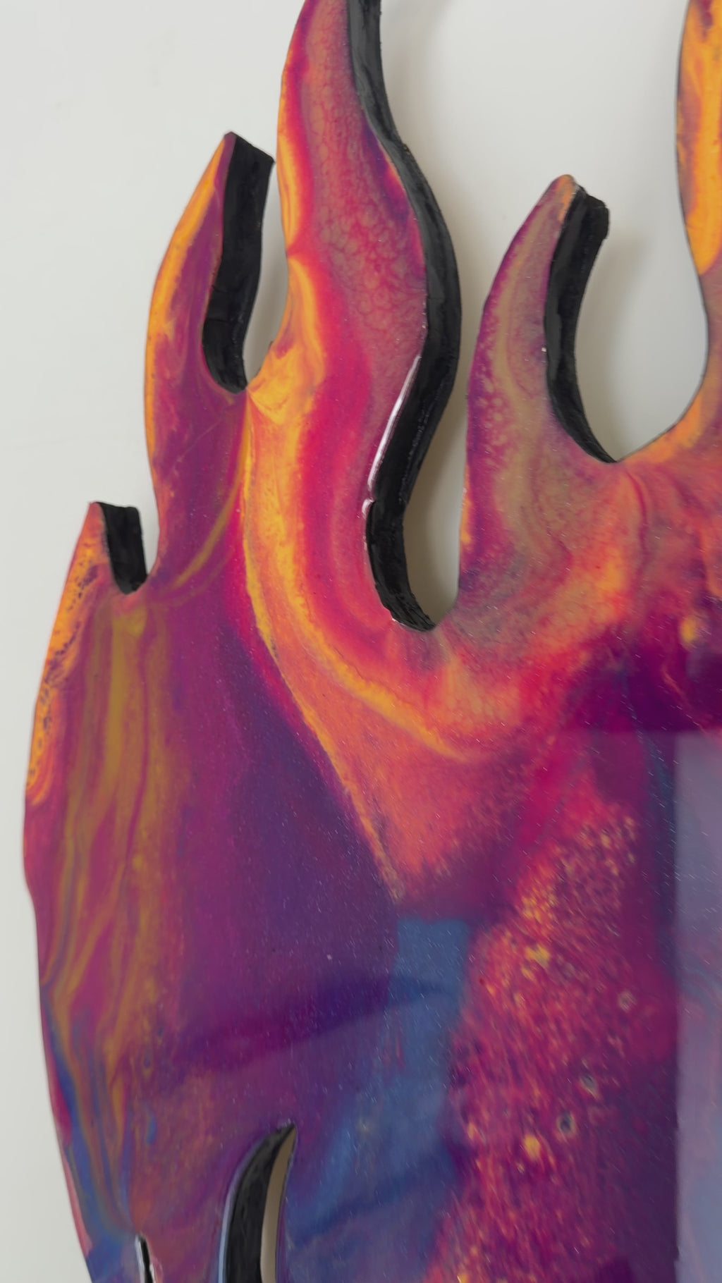 Heart on Fire ❤️‍🔥 | Original Resin Wall Sculpture