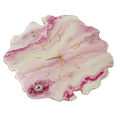 Rose Quartz Geode Wall Clock | Handmade Crystal Inspired Resin Wall Art | Luxury Pink Home Décor